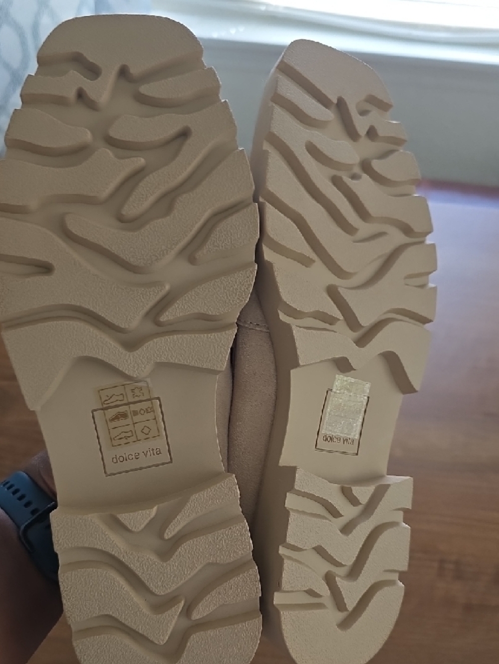 Dolce Vita Taupe Suede Penny Loafers - Picture 7 of 8